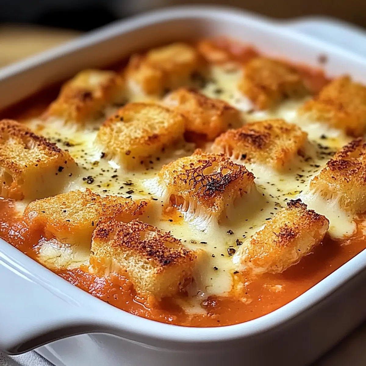 Cozy Tomato Soup and Grilled Cheese Casserole Delight