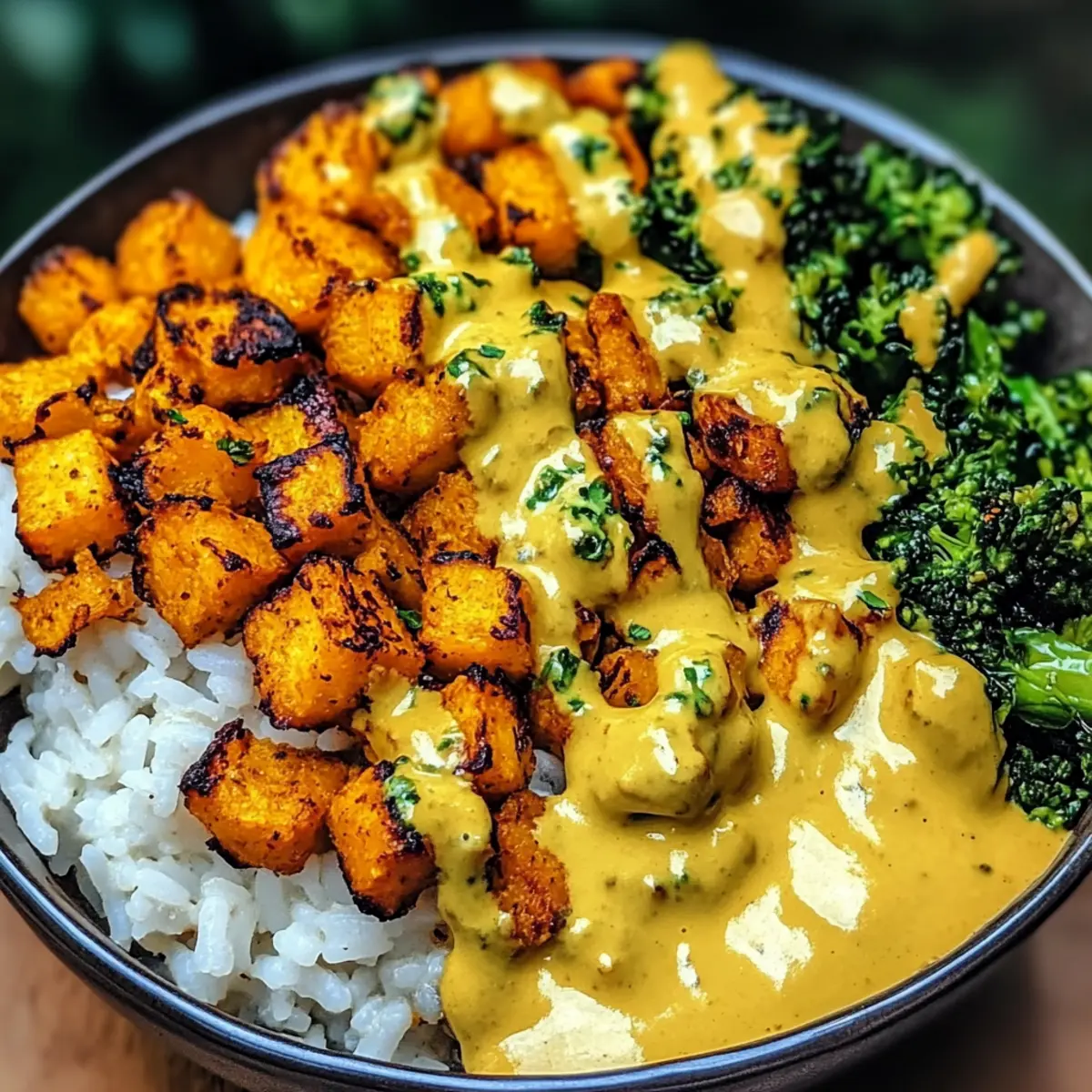 Vegan Rice Bowls with Sunshine Sauce for a Flavorful Feast