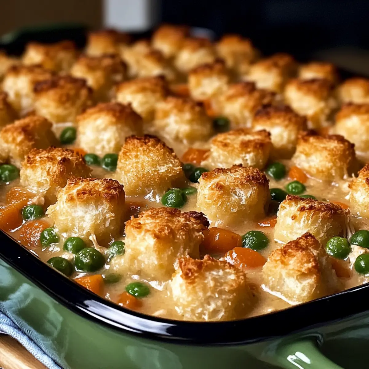 Comforting Chicken Pot Pie Tater Tot Casserole for Cozy Nights