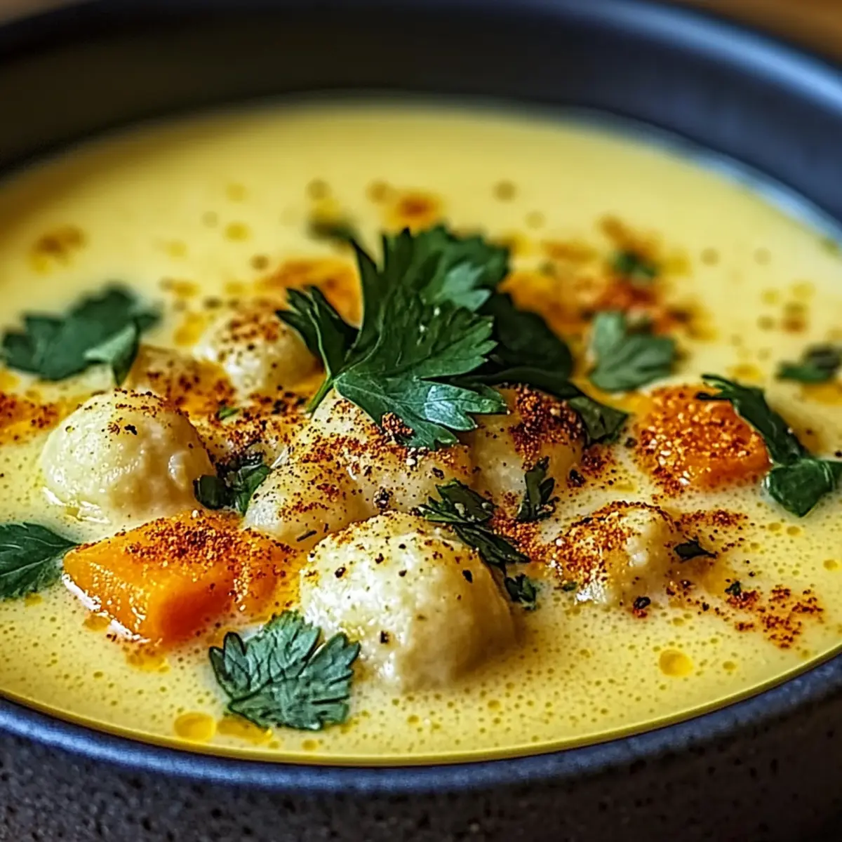 Warm and Creamy Golden Soup for a Cozy Night In