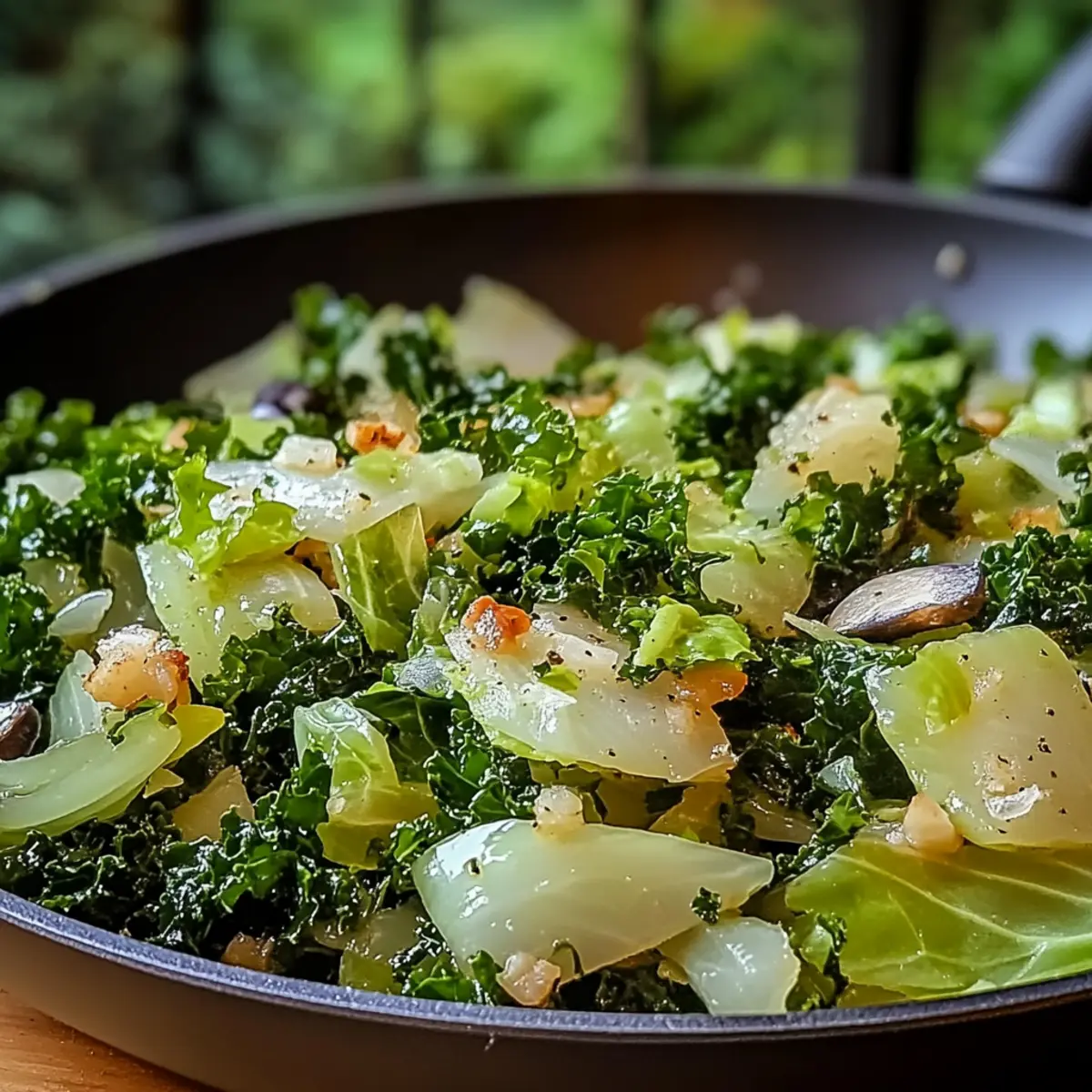 Garlic Sautéed Cabbage Kale Skillet: A Flavorful Healthy Delight