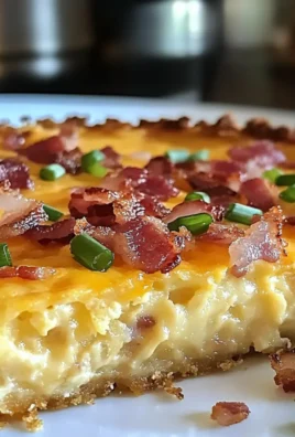 Mouthwatering Hash Brown Crust Bacon and Cheddar Quiche Magic