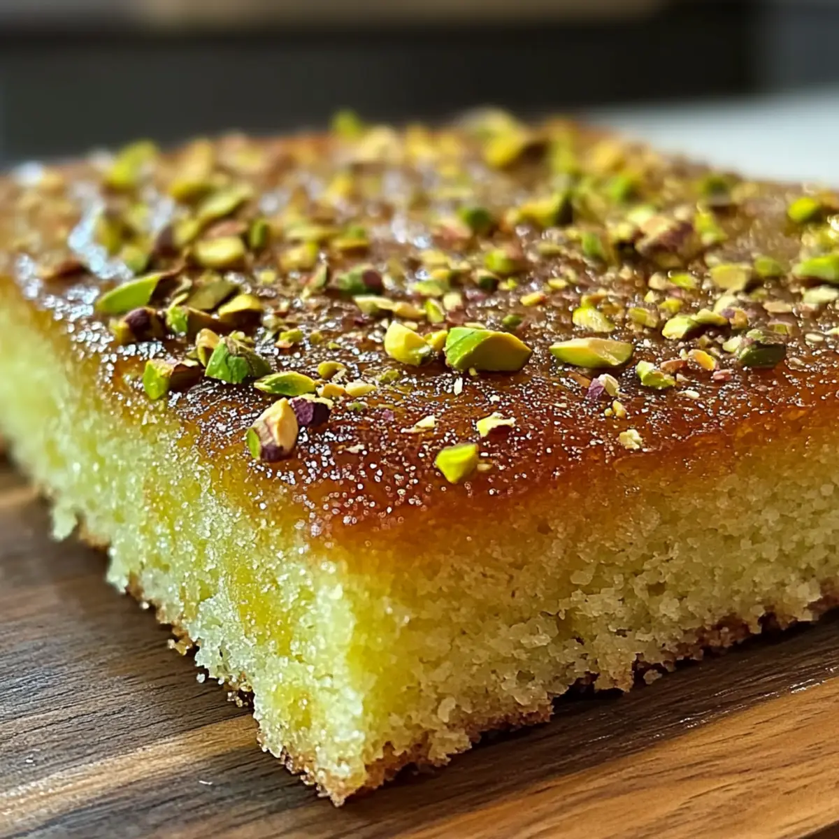 Indulge in Buttery Pistachio Gooey Butter Cake Bliss