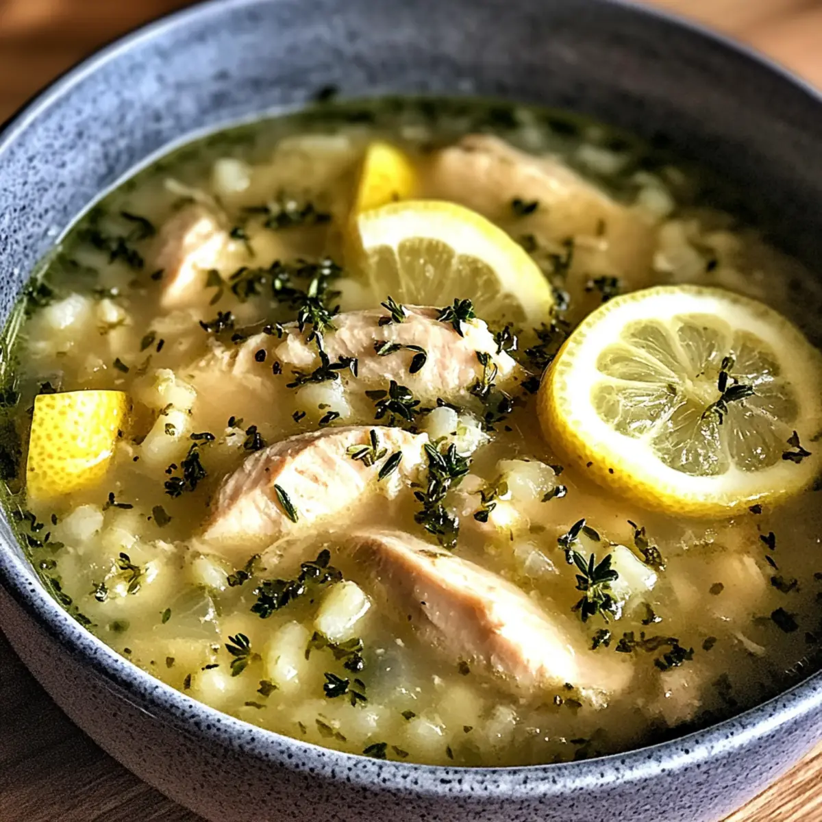 Mediterranean Lemon Chicken Soup: Quick Comfort in a Bowl