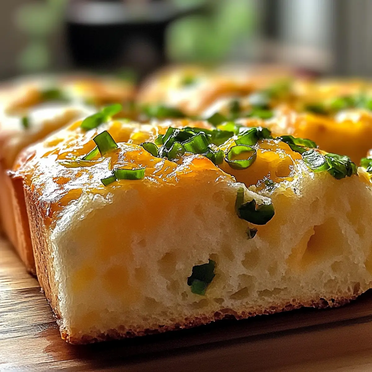 Cheddar Scallion English Muffin Bread for Your Breakfast Bliss