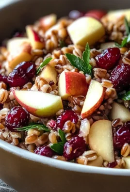 Fresh Cranberry Apple Farro Salad for a Vibrant Holiday Side