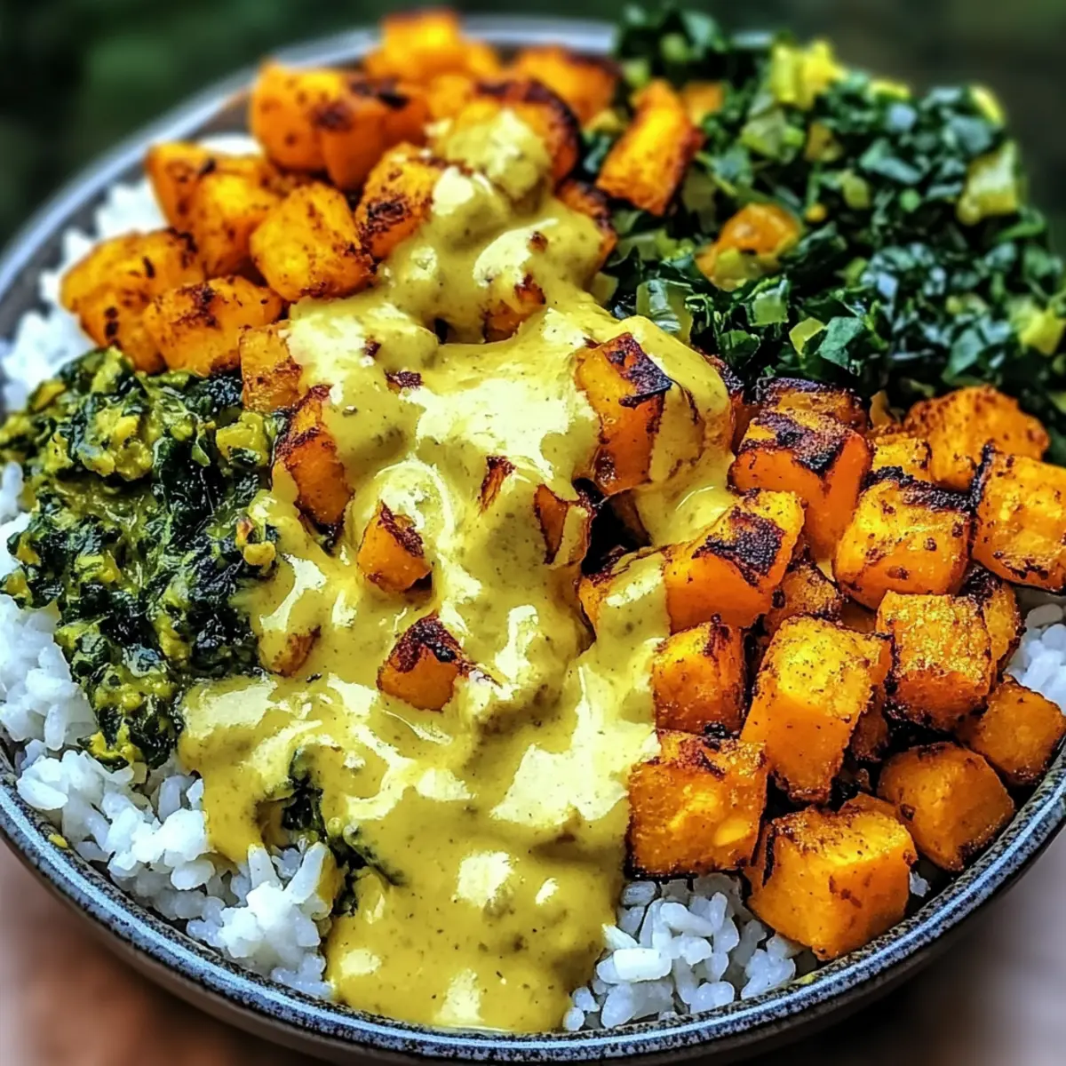 Vegan Rice Bowls with Sunshine Sauce for a Flavorful Feast