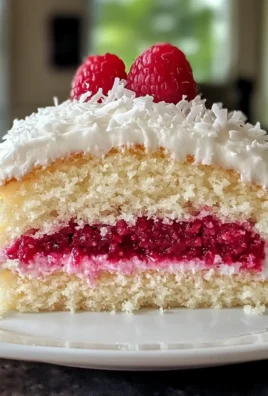 Raspberry Coconut Snowball Cake for a Light Spring Treat
