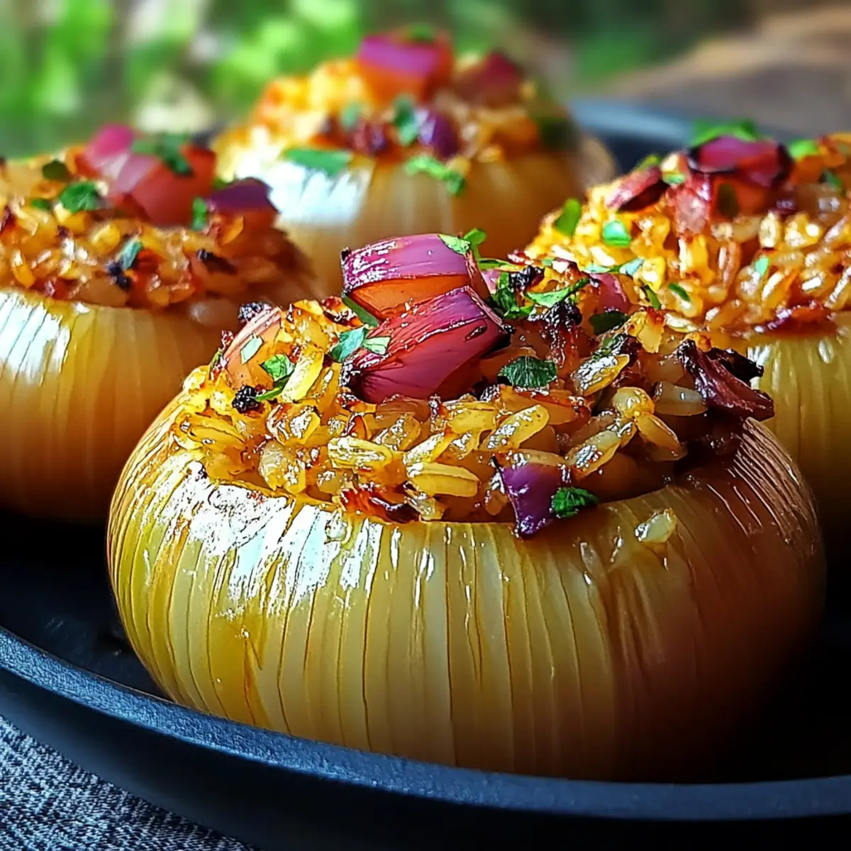 Jeweled Rice Stuffed Onions: A Vibrant Festive Delight