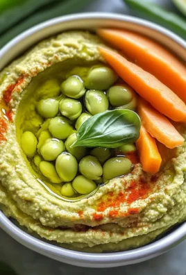 Creamy Edamame Hummus with Fresh Basil Ready in 5 Minutes