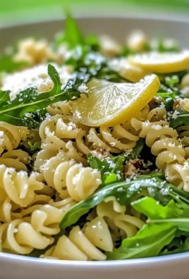 Zesty Lemon Arugula Pasta Salad That Brightens Any Meal
