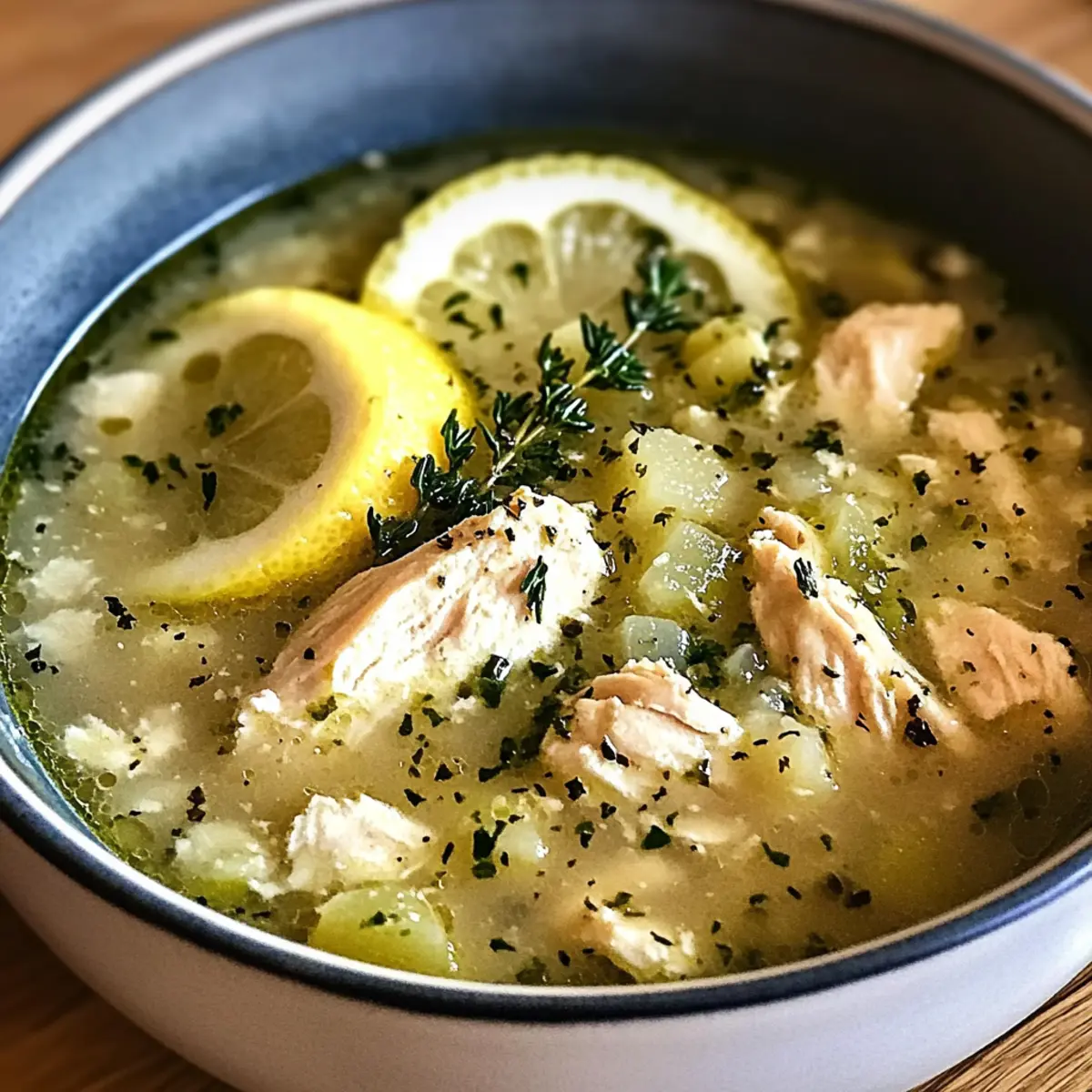 Mediterranean Lemon Chicken Soup: Quick Comfort in a Bowl