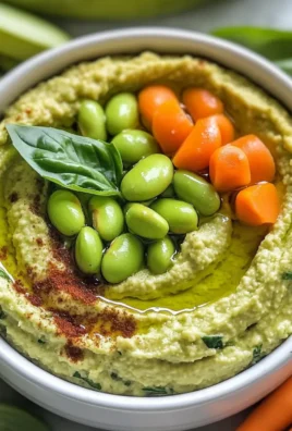 Creamy Edamame Hummus with Fresh Basil Ready in 5 Minutes