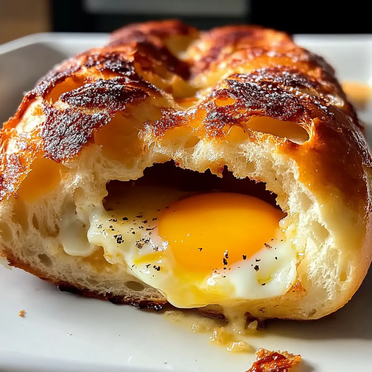 Mouthwatering Egg in a Hole Bake with Dinner Rolls Bliss