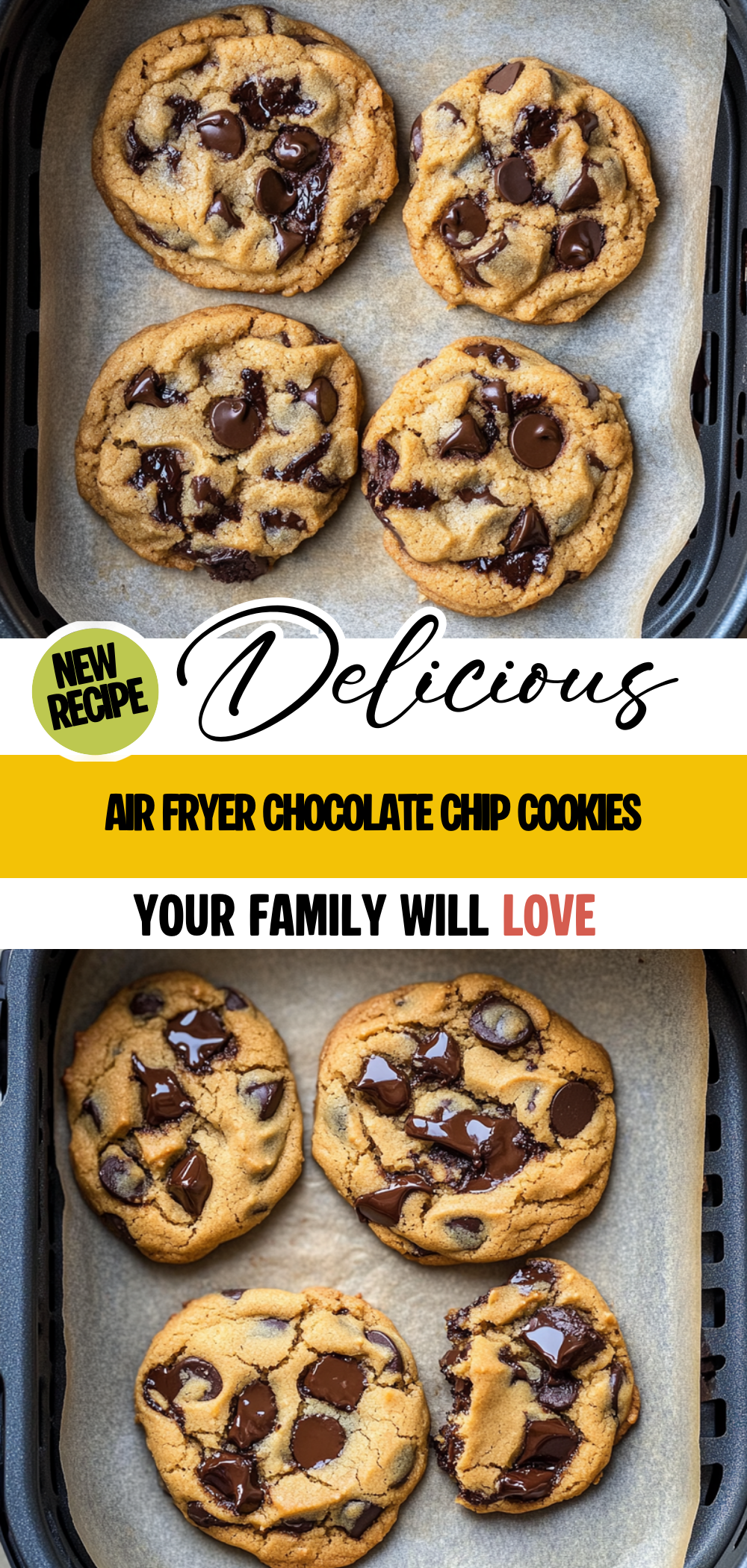 Air Fryer Chocolate Chip Cookies