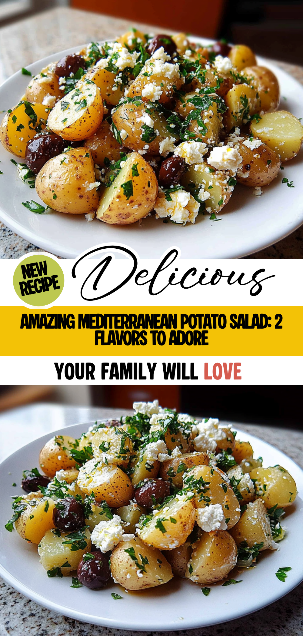 Amazing Mediterranean Potato Salad: 2 Flavors to Adore