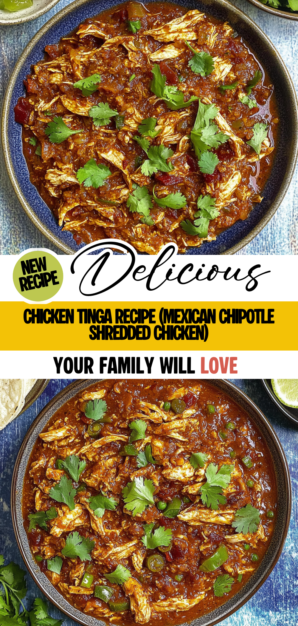Chicken Tinga Recipe (Mexican Chipotle Shredded Chicken)