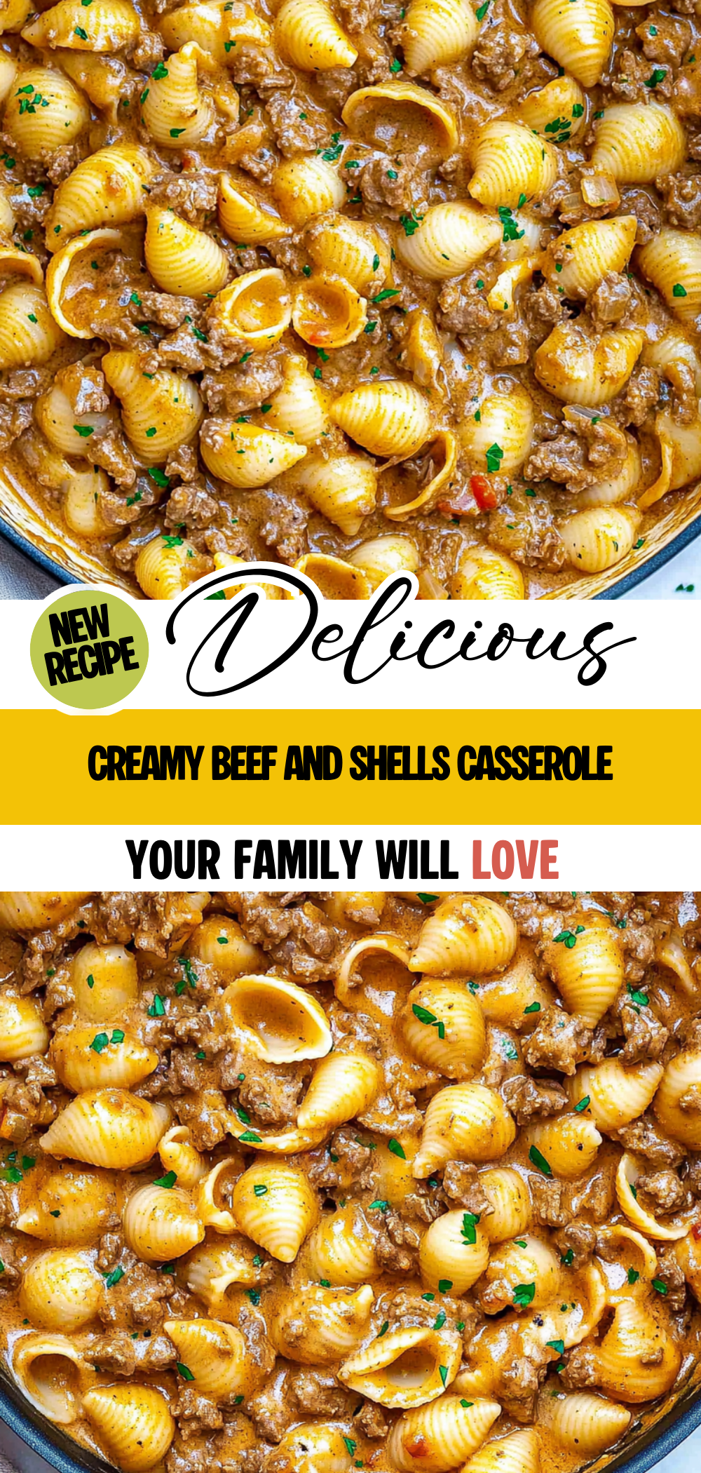 Creamy Beef and Shells
