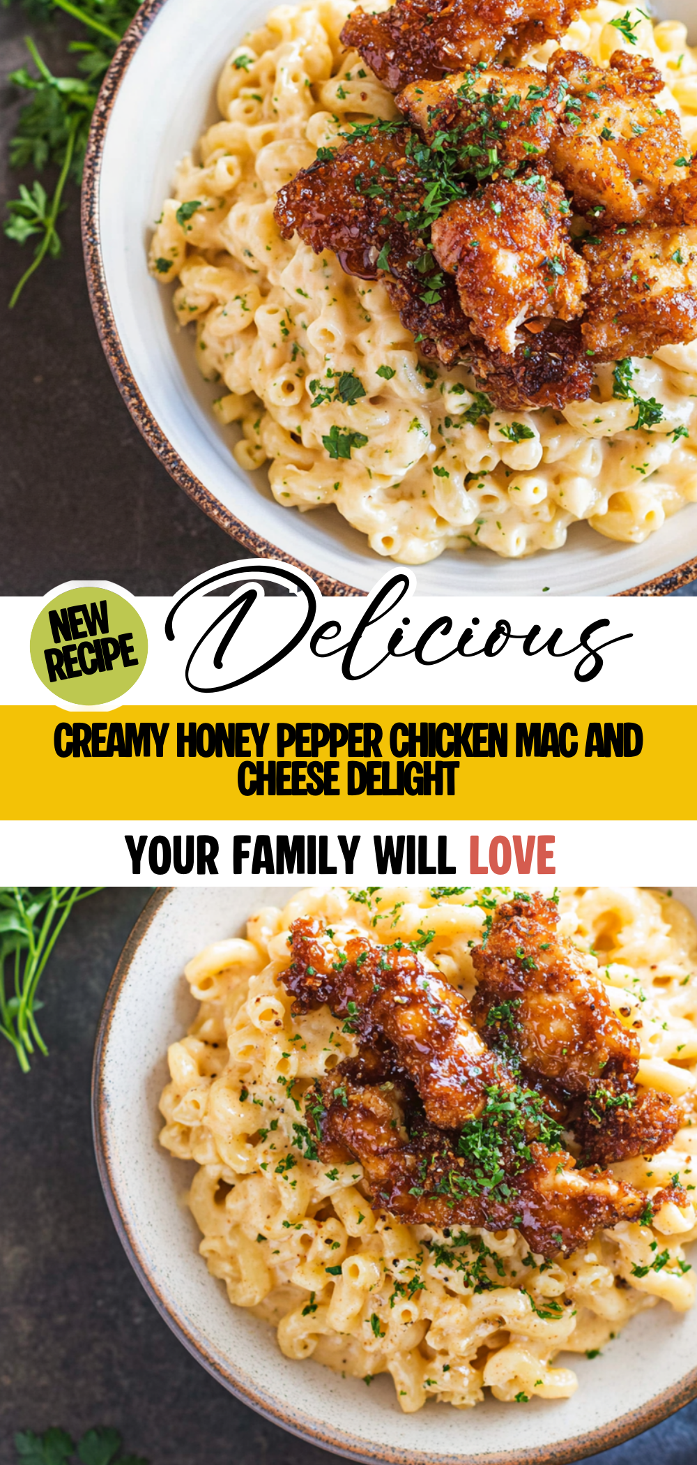 Creamy Honey Pepper Chicken Mac and Cheese Delight