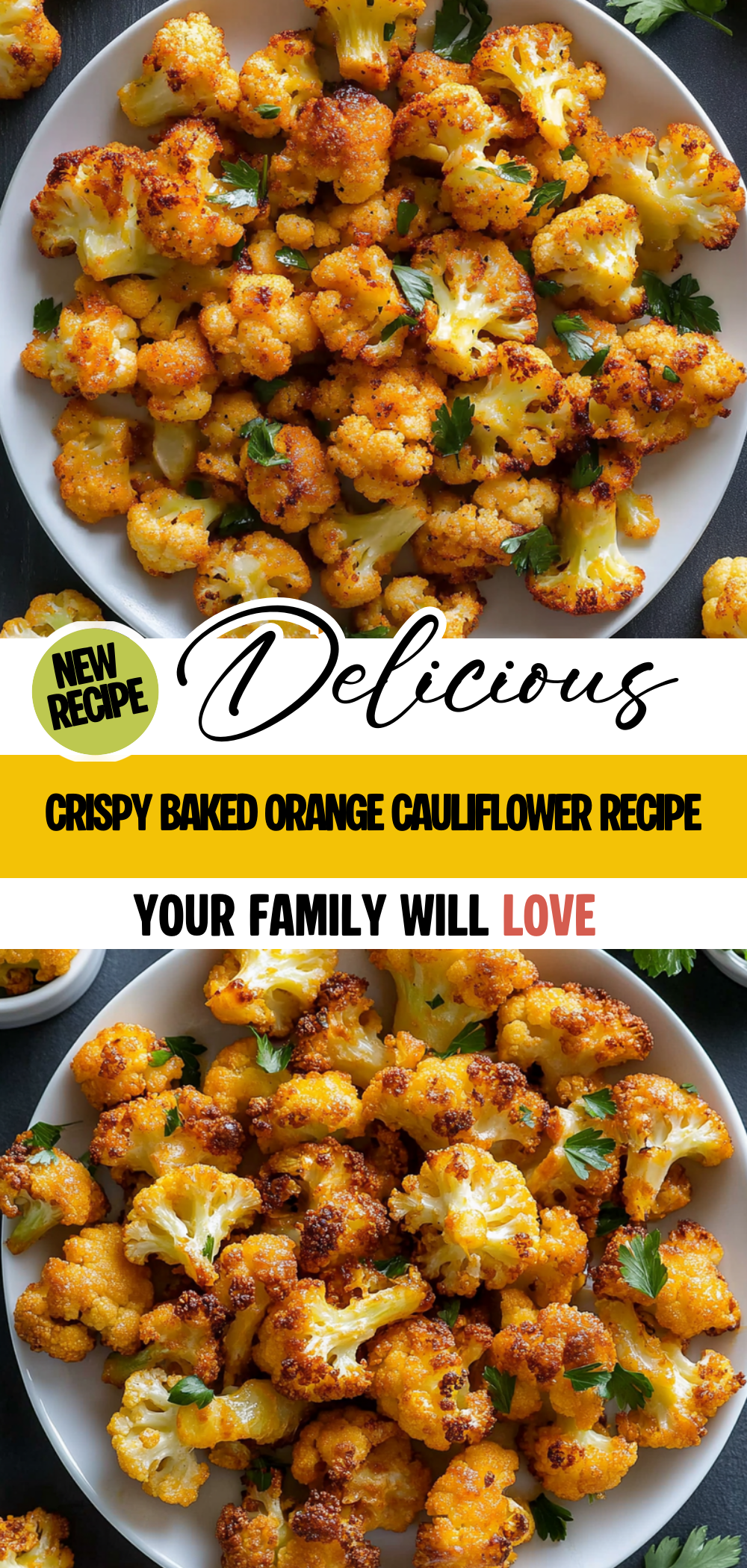 Crispy Baked Orange Cauliflower Recipe