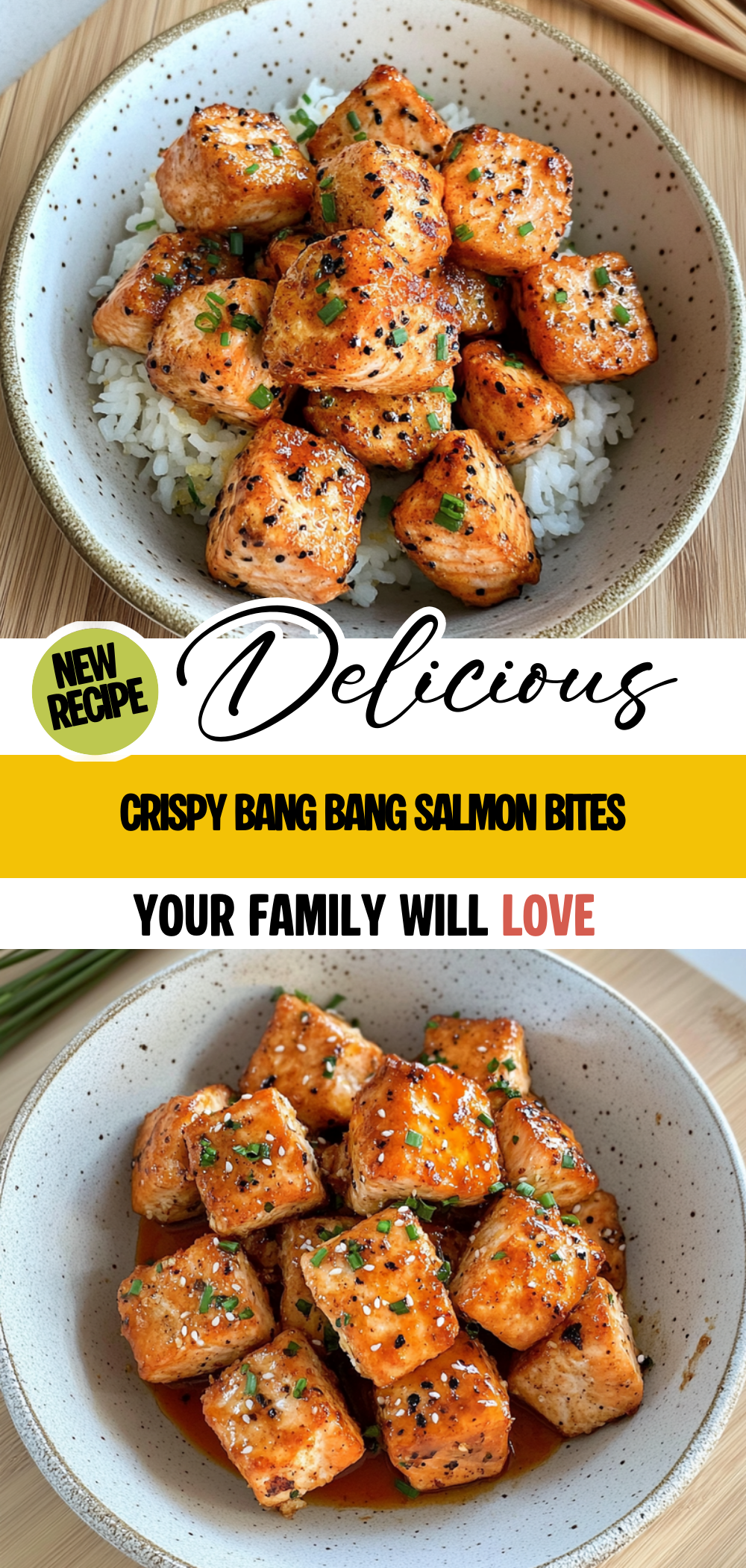 Crispy Bang Bang Salmon Bites