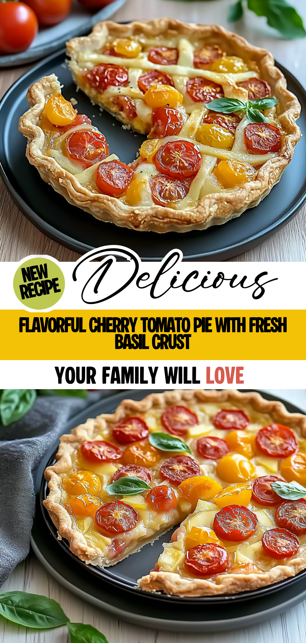 Flavorful Cherry Tomato Pie