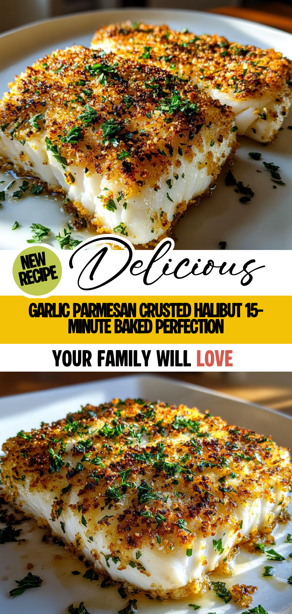 Garlic Parmesan Crusted Halibut: 15-Minute Baked Perfection