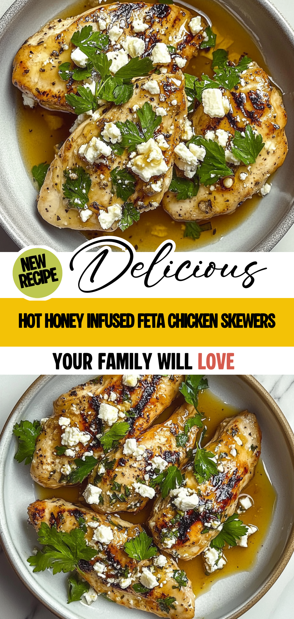 Hot Honey Infused Feta Chicken