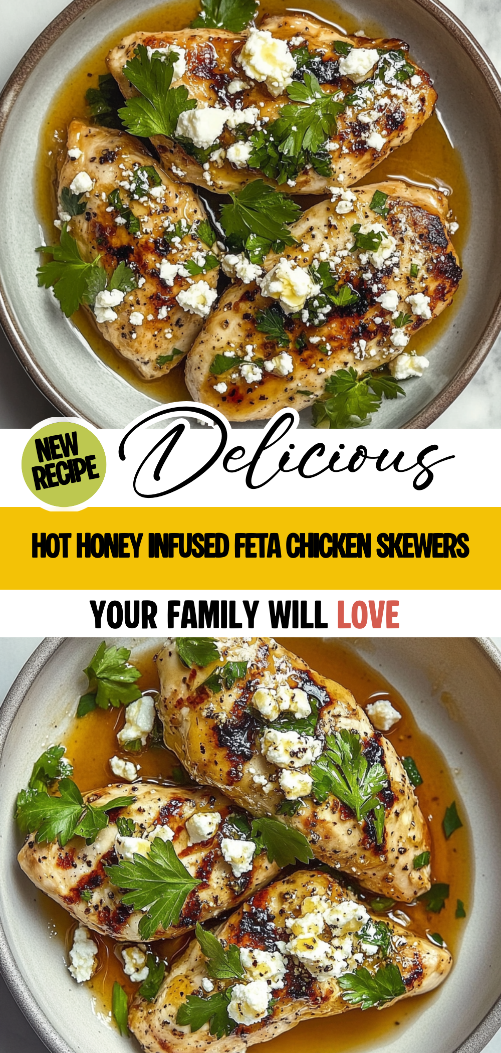 Hot Honey Infused Feta Chicken