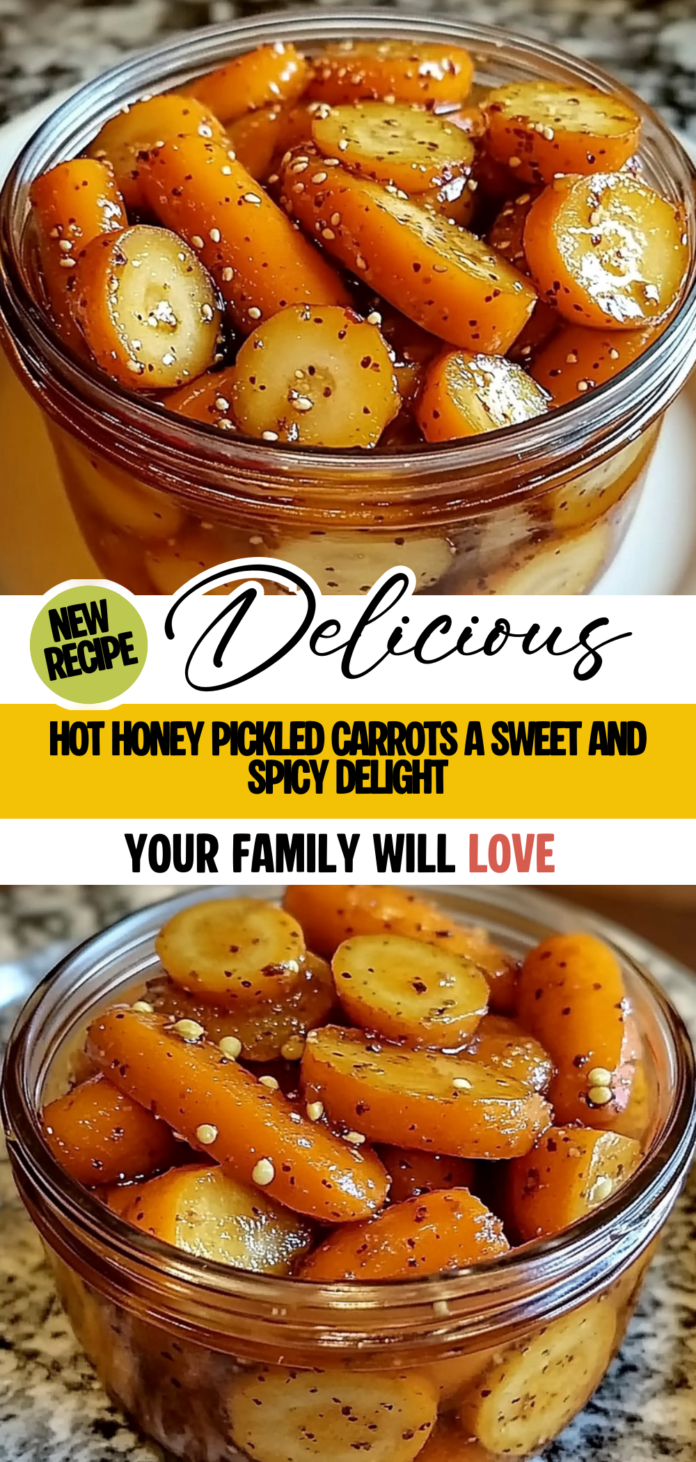Hot Honey Pickled Carrots: A Sweet and Spicy Delight!