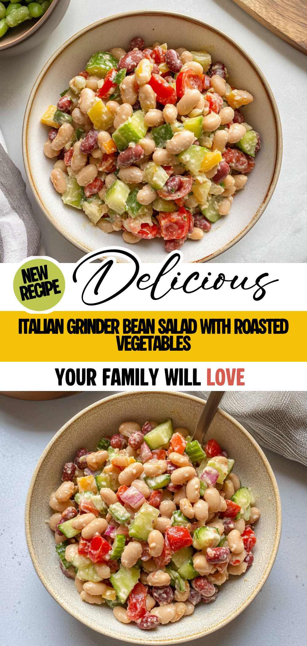 Italian Grinder Bean Salad