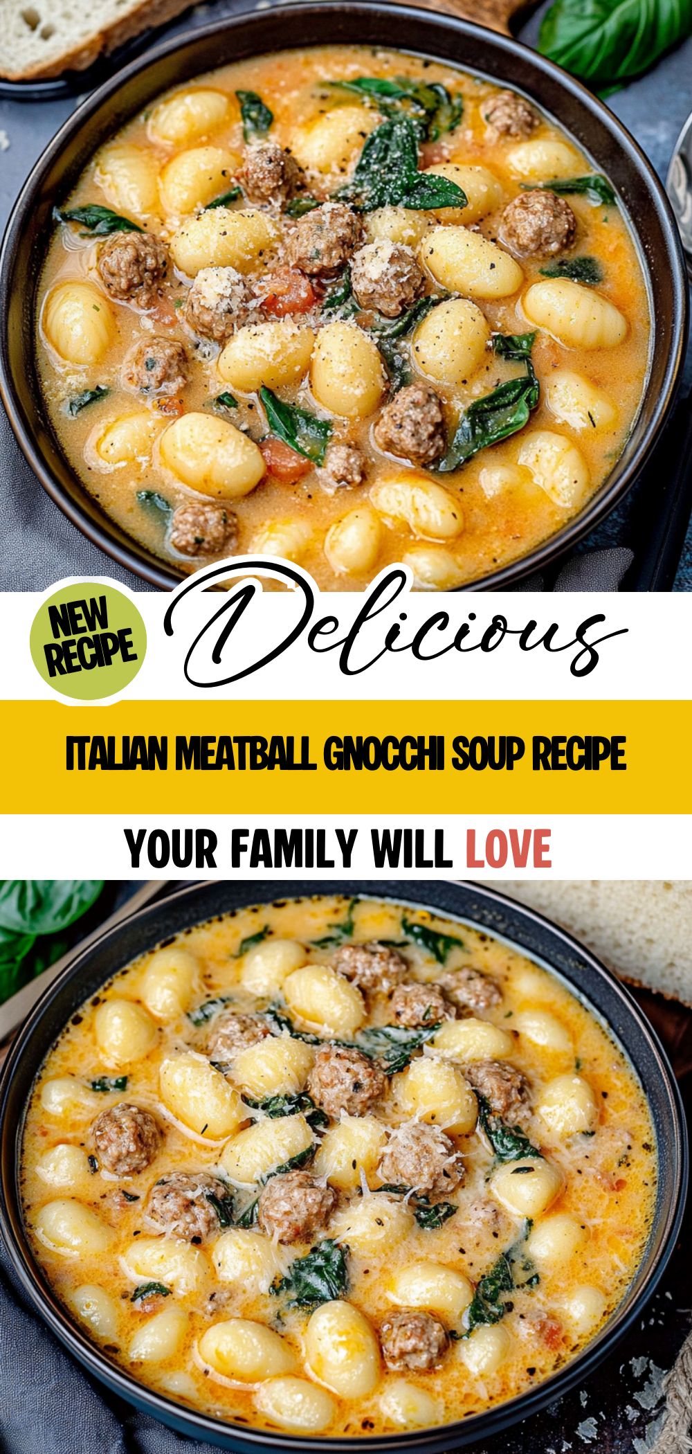 Italian Meatball Gnocchi Soup Recipe