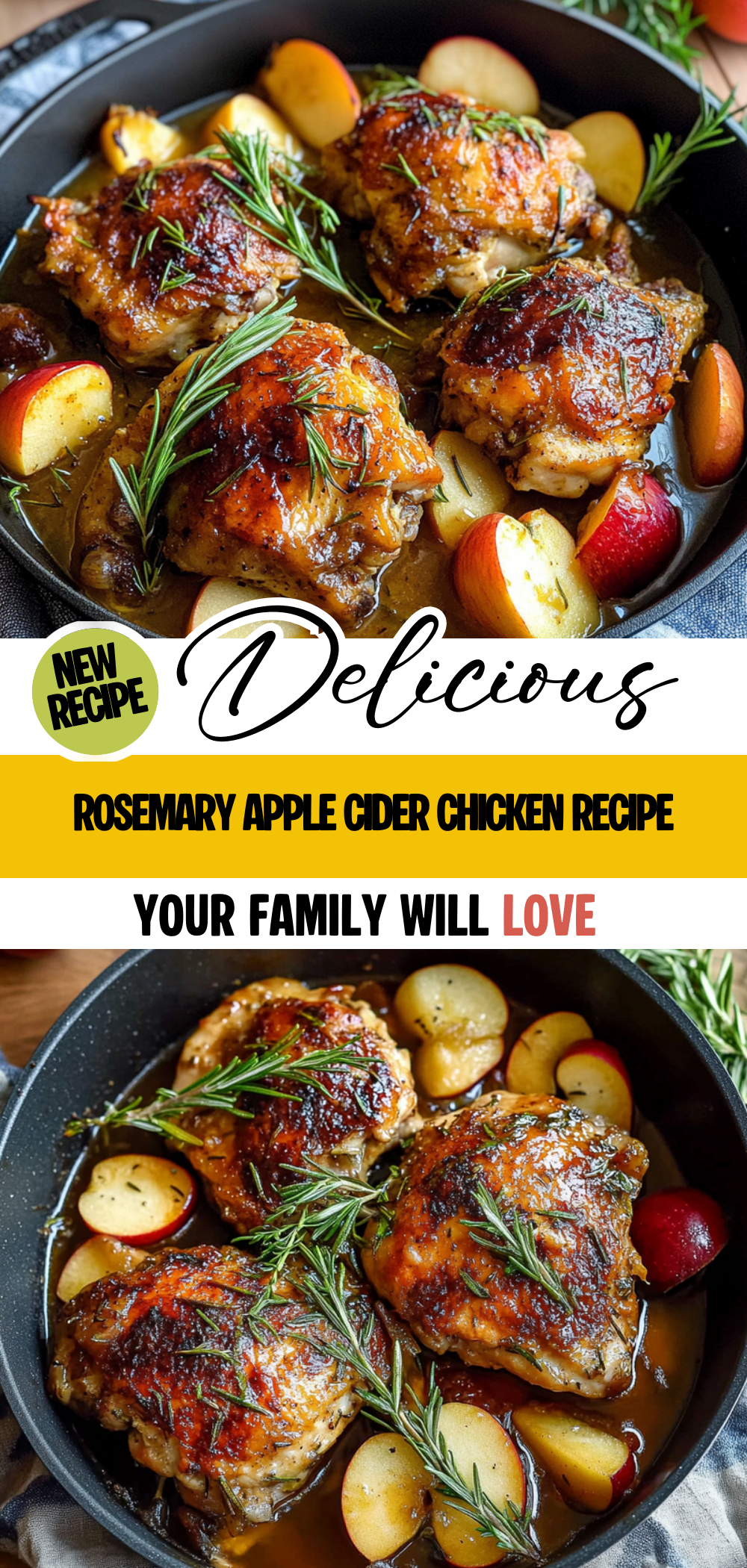 Rosemary Apple Cider Chicken Recipe