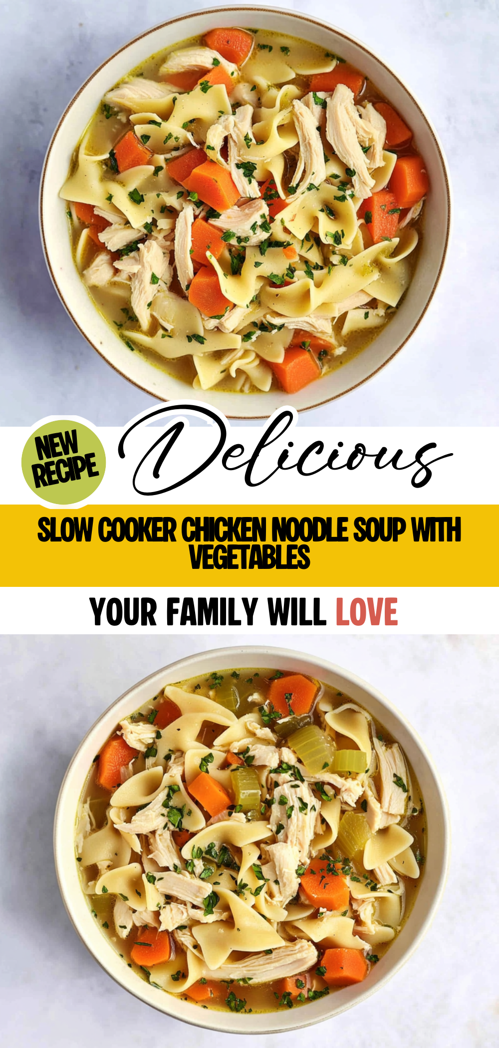 Slow Cooker Chicken Noodle Soup