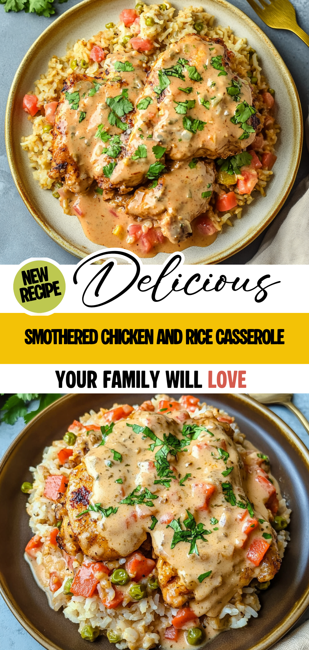 Smothered Chicken and Rice