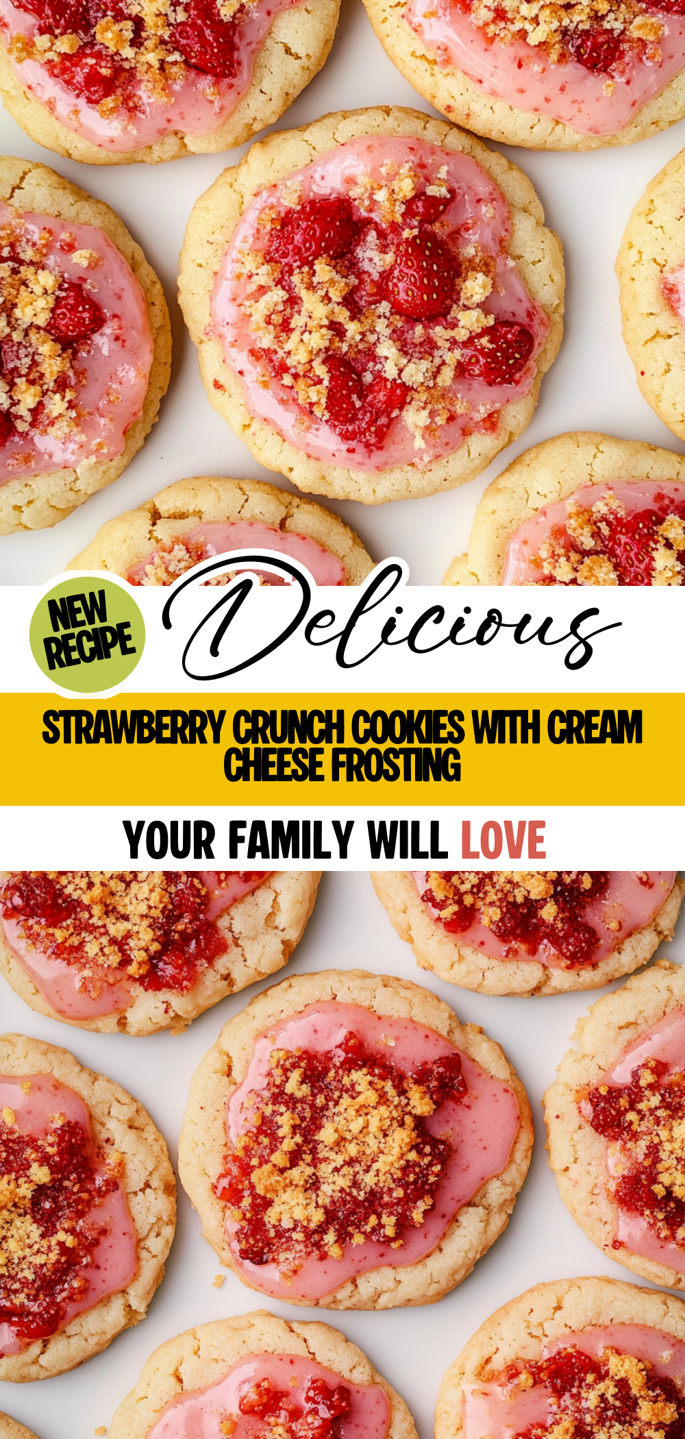Strawberry Crunch Cookies