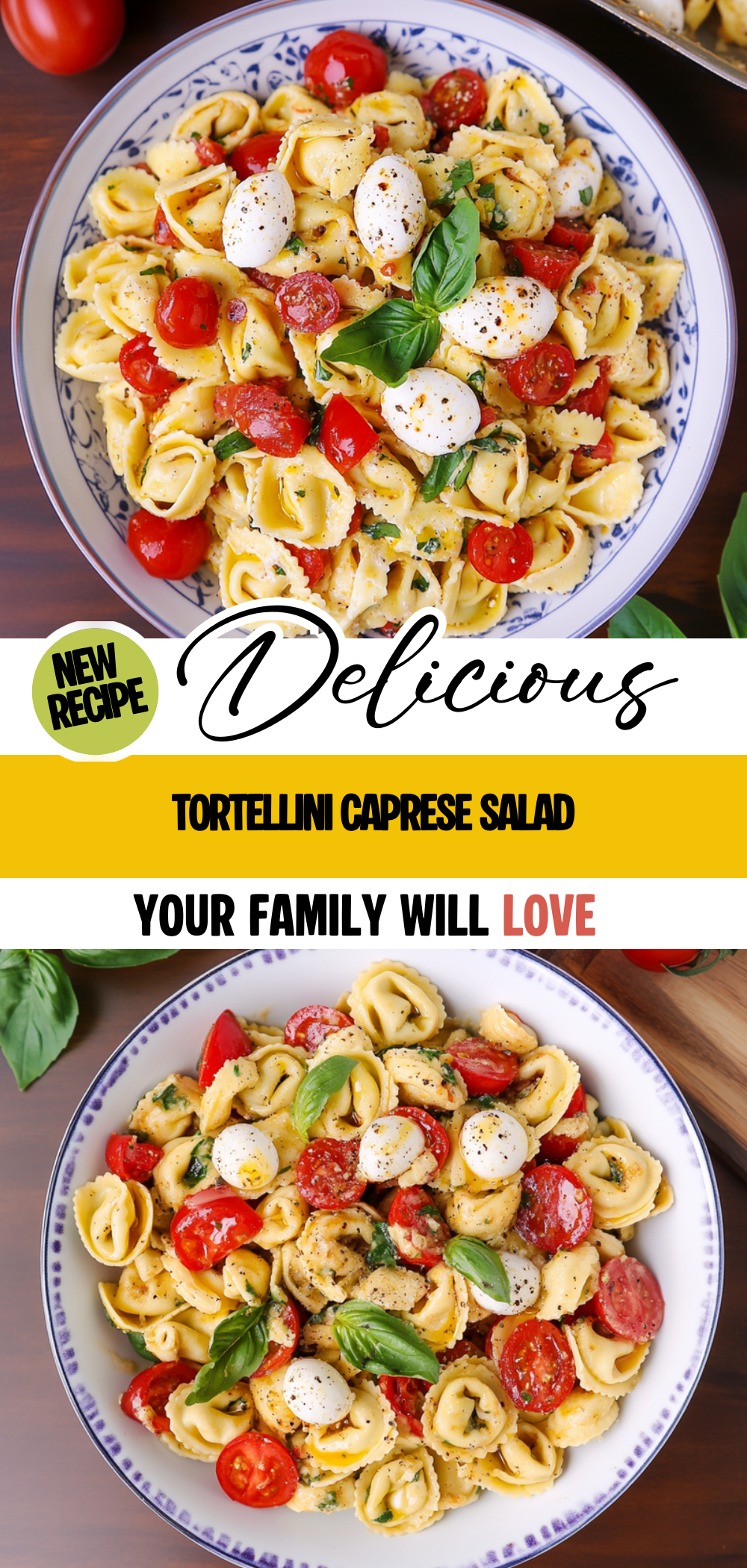 Tortellini Caprese Salad