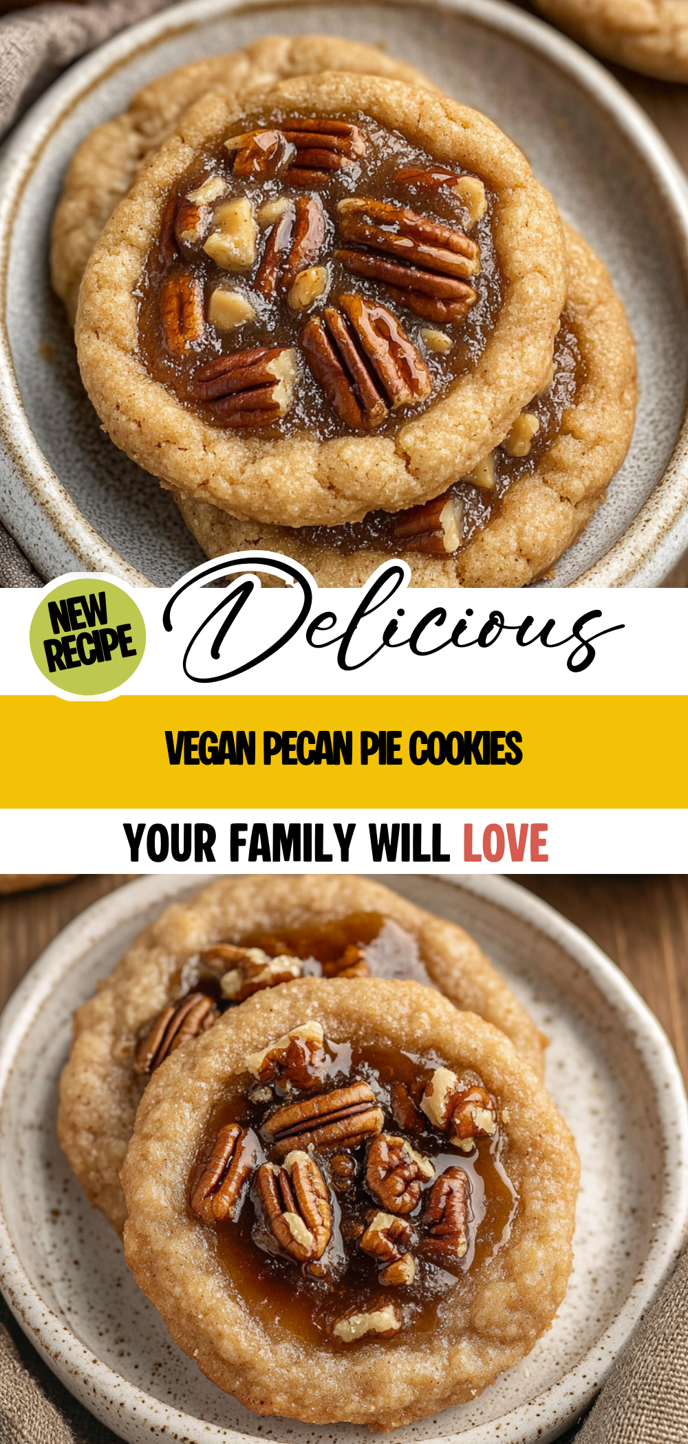 Vegan Pecan Pie Cookies