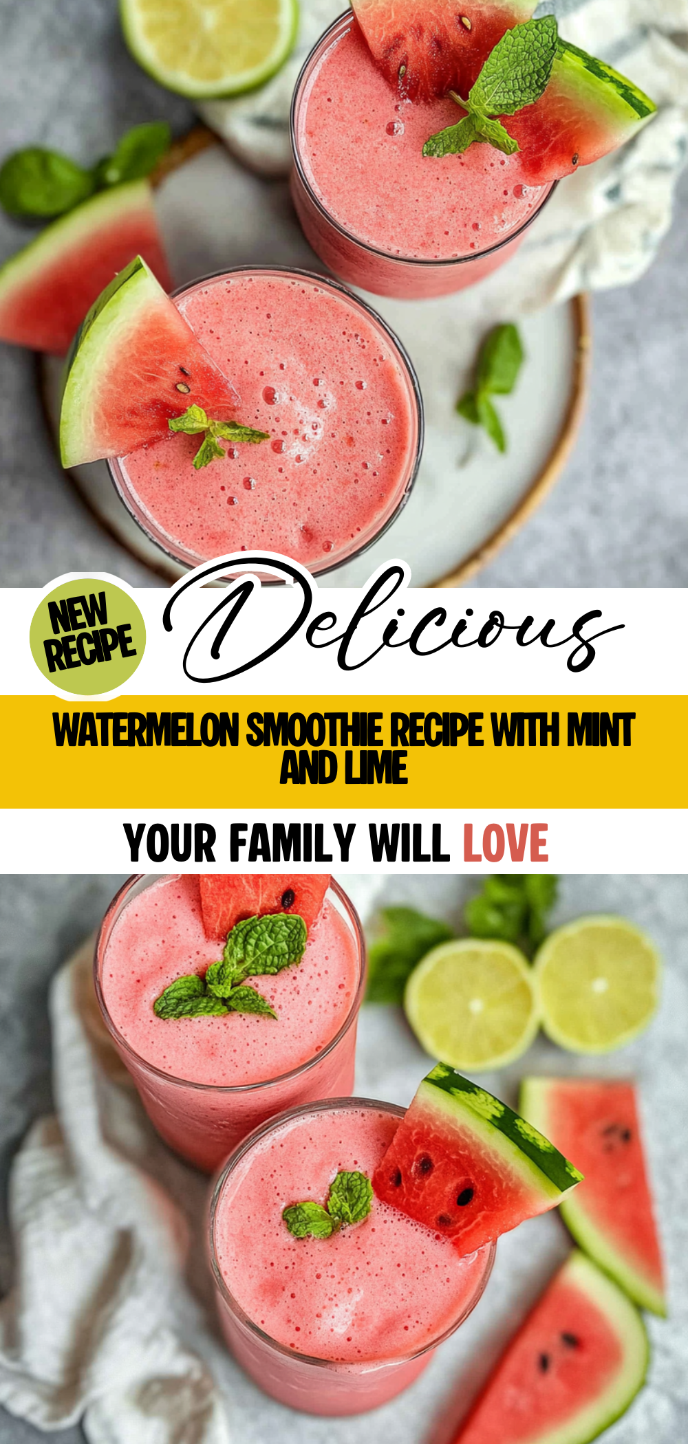 Watermelon Smoothie Recipe