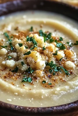 Asiago Roasted Garlic Cauliflower Soup for Cozy Days