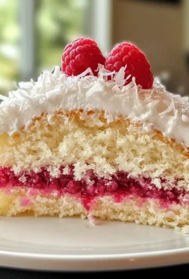 Raspberry Coconut Snowball Cake for a Light Spring Treat