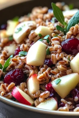Fresh Cranberry Apple Farro Salad for a Vibrant Holiday Side
